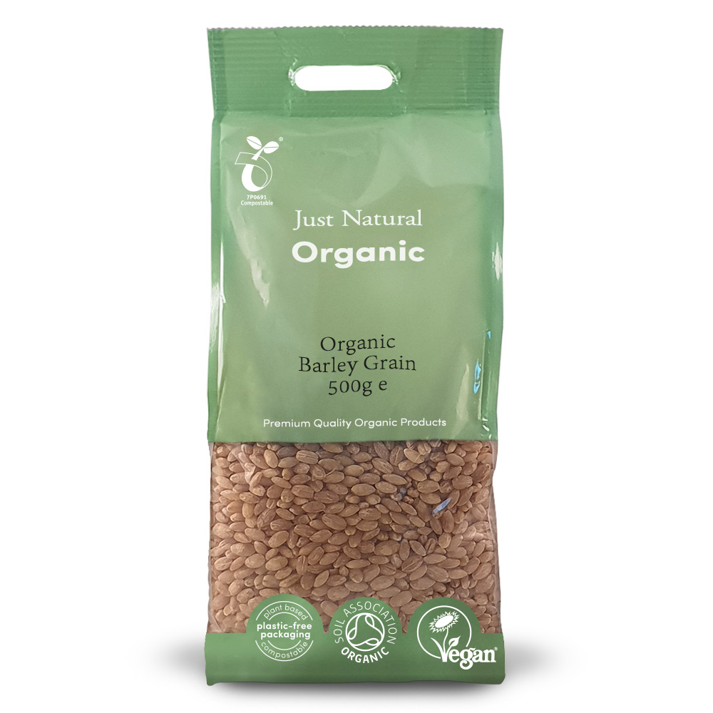 Just Natural Organic Barley Grain Hulled 500g