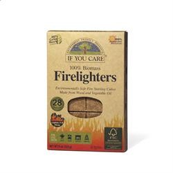 If You Care Firelighters. Non toxic Wood and Vegetable 28 pieces 